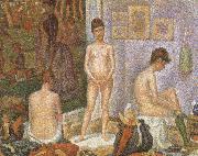 Georges Seurat The Models France oil painting artist